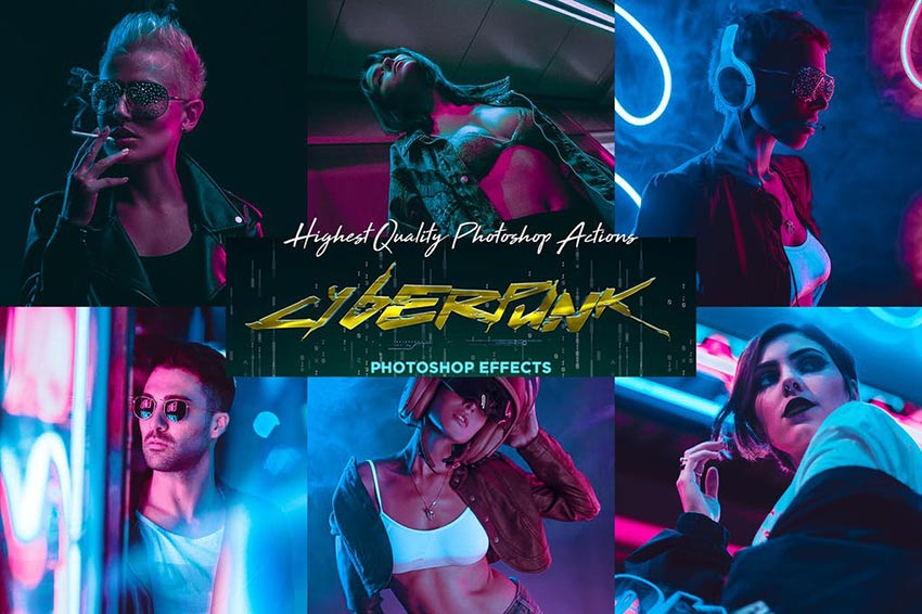 CyberPunk PRO Photoshop Actions
